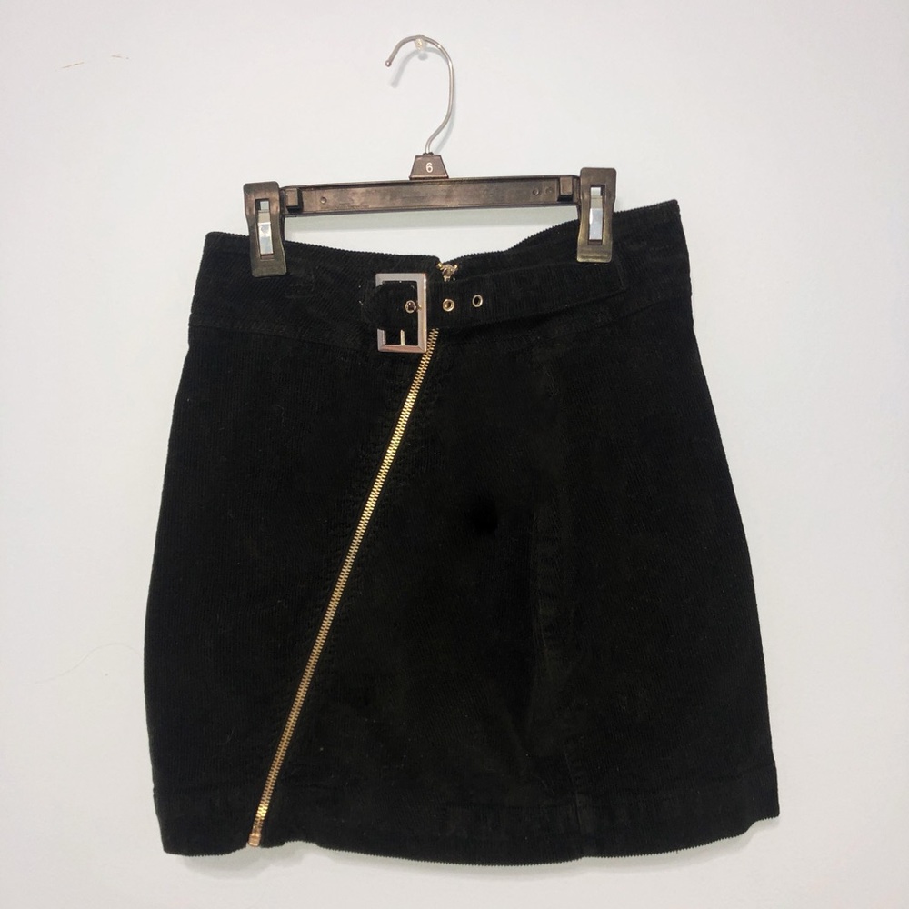 Mini Black Corduroy Skirt- Urban Outfitters
